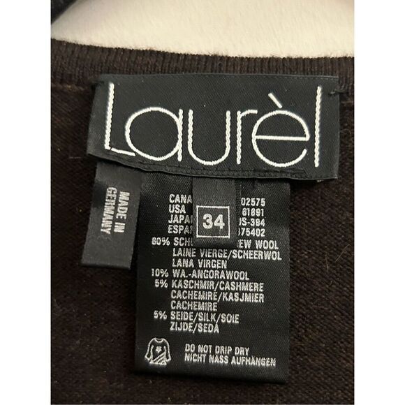 Vintage Laurel by Escada beaded tassel sweater New wool / angora / cashmere/ sil - Picture 3 of 7